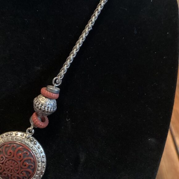 Handcrafted Bump’s Creations Fire Cross Pendant Necklace - Picture 4 of 8